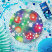 Weihnachtsbeleuchtung Pappteller (Party)