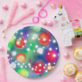 Weihnachtsbeleuchtung Pappteller (Party)