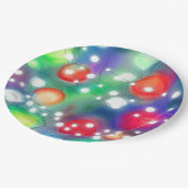 Weihnachtsbeleuchtung Pappteller (Schrägansicht)