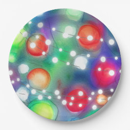 Weihnachtsbeleuchtung Pappteller