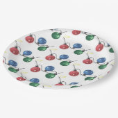 Weihnachtsbeleuchtung Pappteller (Schrägansicht)