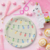 Weihnachtsbeleuchtung Pappteller (Party)