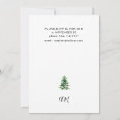 Weihnachtsbeleuchtung & Party Einladung (Rückseite)