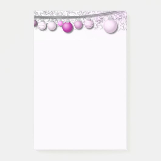 Weihnachtsbeleuchtung Post-it Klebezettel (Vorderseite)