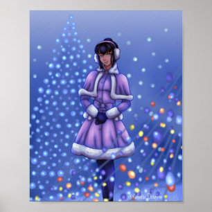 Weihnachtsbeleuchtung Poster