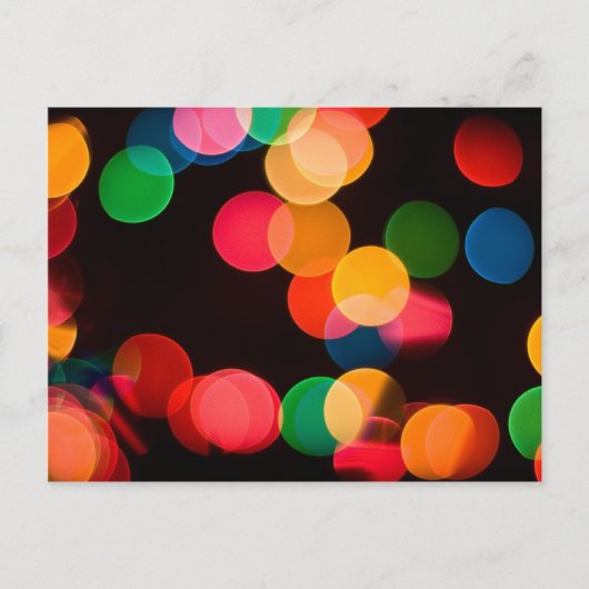 Weihnachtsbeleuchtung Postkarte (Vorderseite)