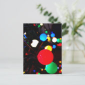 Weihnachtsbeleuchtung Postkarte (Stehend Vorderseite)