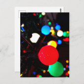 Weihnachtsbeleuchtung Postkarte (Vorne/Hinten)