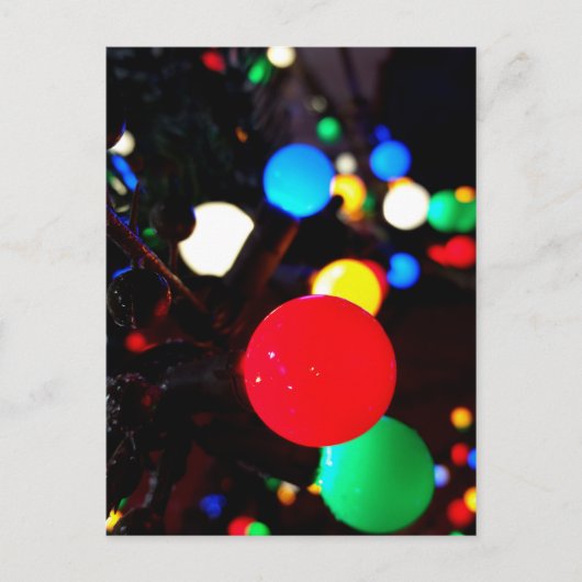 Weihnachtsbeleuchtung Postkarte (Vorderseite)