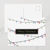 Weihnachtsbeleuchtung Postkarte (Vorne/Hinten)