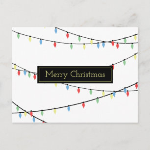 Weihnachtsbeleuchtung Postkarte