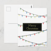 Weihnachtsbeleuchtung Postkarte (Vorne/Hinten)