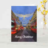 Weihnachtsbeleuchtung, Regent Street, London Karte (Gelbe Blume)