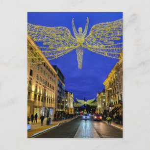 Weihnachtsbeleuchtung, Regent Street, London Postc Postkarte