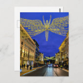 Weihnachtsbeleuchtung, Regent Street, London Postc Postkarte (Vorne/Hinten)