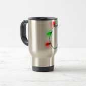 Weihnachtsbeleuchtung Reisebecher (Vorderseite Links)
