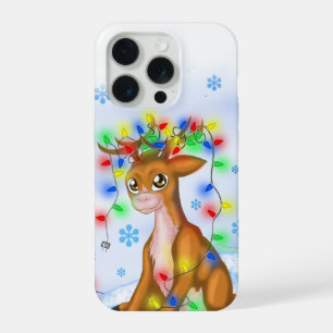 Weihnachtsbeleuchtung Rentier iPhone 15 Pro Hülle