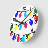 Weihnachtsbeleuchtung Runde Wanduhr (Winkel)