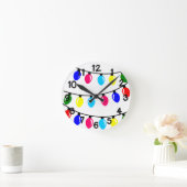 Weihnachtsbeleuchtung Runde Wanduhr (Zuhause)