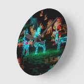 Weihnachtsbeleuchtung Runde Wanduhr (Winkel)