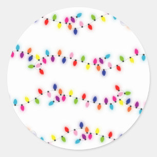 Weihnachtsbeleuchtung Runder Aufkleber