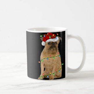 Weihnachtsbeleuchtung Santa Hut Brüssel Griffon Hu Kaffeetasse