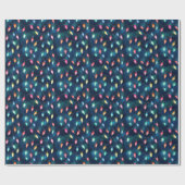 Weihnachtsbeleuchtung - Schleifpapier Geschenkpapier (Flach)