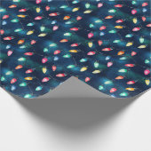 Weihnachtsbeleuchtung - Schleifpapier Geschenkpapier (Ecke)