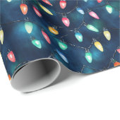 Weihnachtsbeleuchtung - Schleifpapier Geschenkpapier (Rolleneckpunkt)