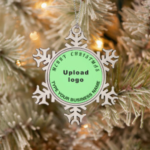 Weihnachtsbeleuchtung Schneeflocken Zinn-Ornament