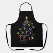 Weihnachtsbeleuchtung Schürze (Vorderseite)