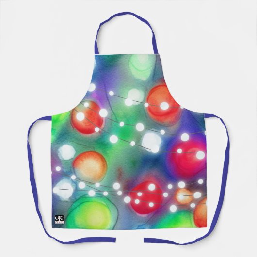 Weihnachtsbeleuchtung Schürze (Vorderseite)