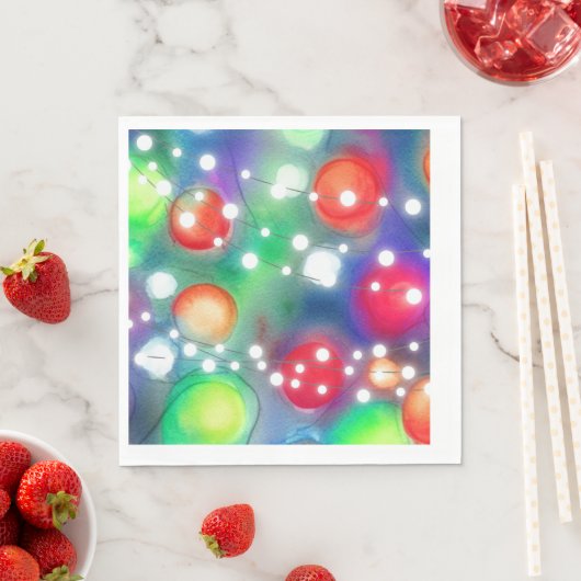 Weihnachtsbeleuchtung Serviette (Beispiel)