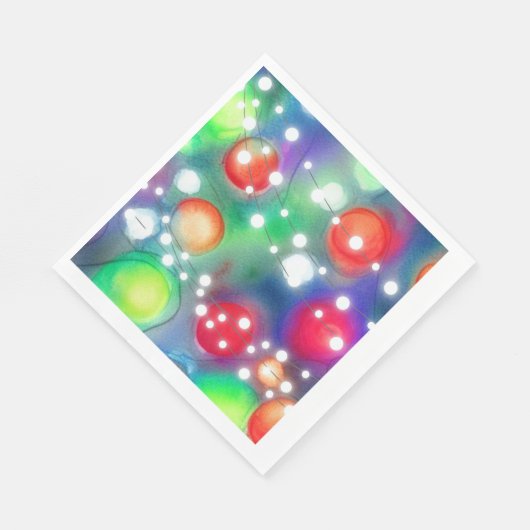 Weihnachtsbeleuchtung Serviette (Ecke)