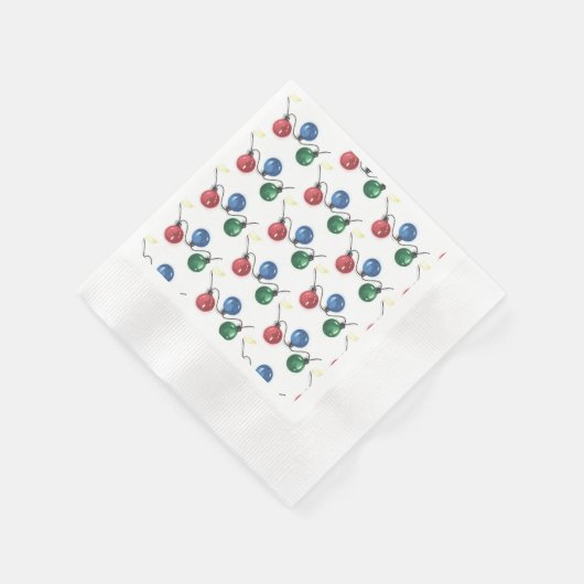 Weihnachtsbeleuchtung Serviette (Ecke)