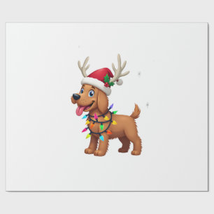 Weihnachtsbeleuchtung Soft Coated Wheaten Terrier Geschenkpapier