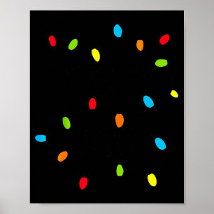 Weihnachtsbeleuchtung Spaß Feiertags Neuheit Glühb Poster