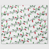 Weihnachtsbeleuchtung String Geschenkpapier (Flach)