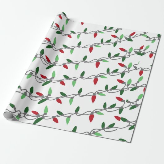 Weihnachtsbeleuchtung String Geschenkpapier (Ungerollt)