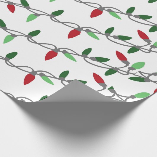 Weihnachtsbeleuchtung String Geschenkpapier (Ecke)