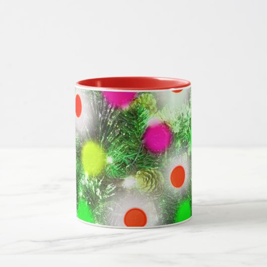Weihnachtsbeleuchtung Tasse (Zentrum)
