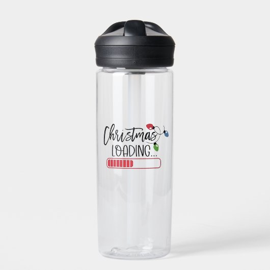 Weihnachtsbeleuchtung Trinkflasche (Vorderseite)