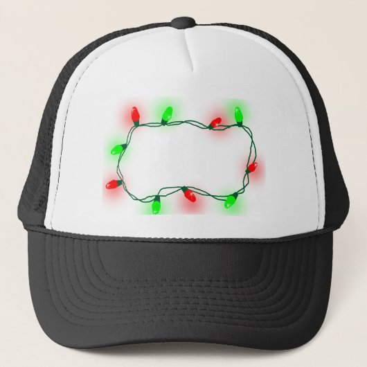 Weihnachtsbeleuchtung Truckerkappe (Vorderseite)