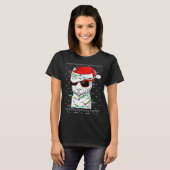 Weihnachtsbeleuchtung Ugly Llama Xmas T-Shirt (Vorne ganz)