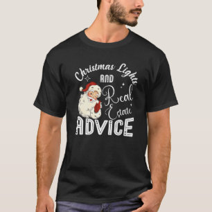 Weihnachtsbeleuchtung und echter Anwesen-Ratschlag T-Shirt