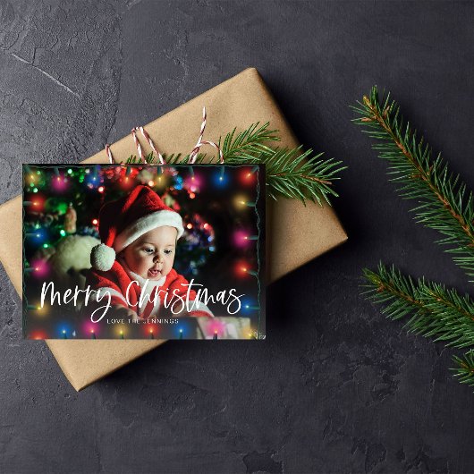 Weihnachtsbeleuchtung und Foto