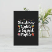 Weihnachtsbeleuchtung und gleiche Rechte Einladung (Stehend Vorderseite)