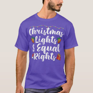 Weihnachtsbeleuchtung und gleiche Rechte T-Shirt