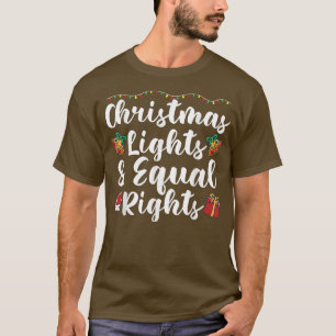 Weihnachtsbeleuchtung und gleiche Rechte T-Shirt