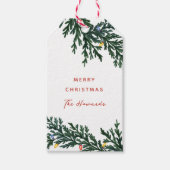 Weihnachtsbeleuchtung und Grüne Geschenkanhänger (Vorderseite)